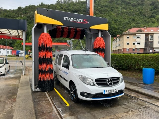 Vista detallada del puente de lavado